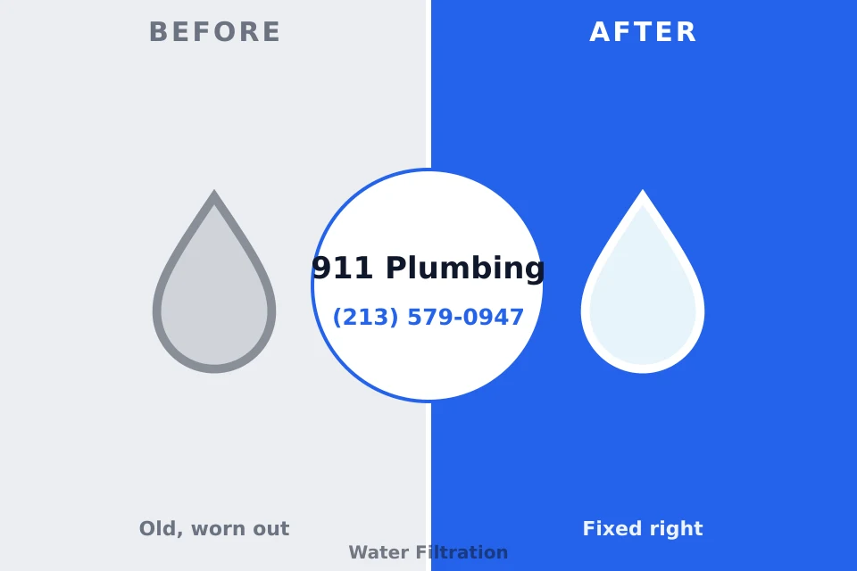 Before and after: plumbing company Versailles, OH